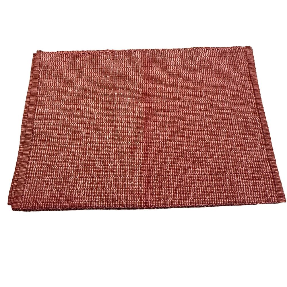 Trends Rust Red Woven Placemat Dining Table Home Kitchen Heat Resistant Mat 17"
